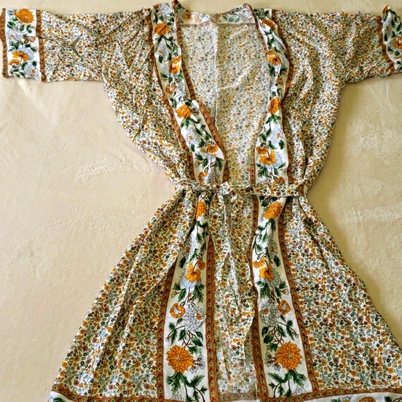 Boho Style Floral Pattern Swimsuit Cover Up - Picture 9 of 9